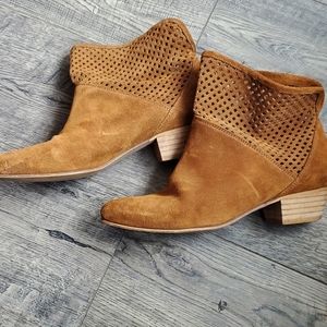 Anthropologie (sixtyseven) brown suede booties